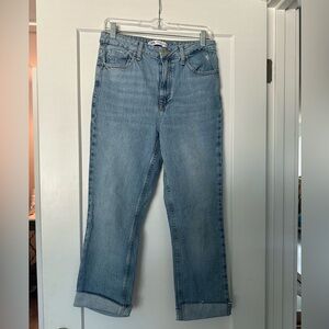Zara Light Blue Straight Leg Jeans